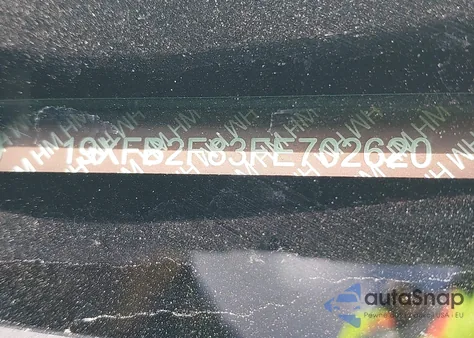 2015 Honda Civic Ex from USA, damaged, VIN 19XFB2F83FE702620